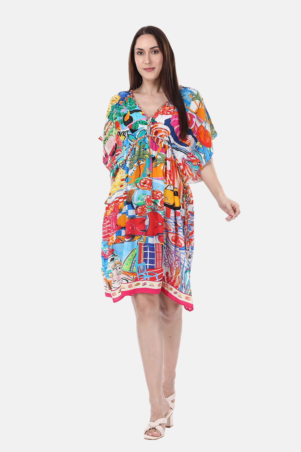 ITALY COTTAGE-SHORT KAFTAN - TheSwankStore