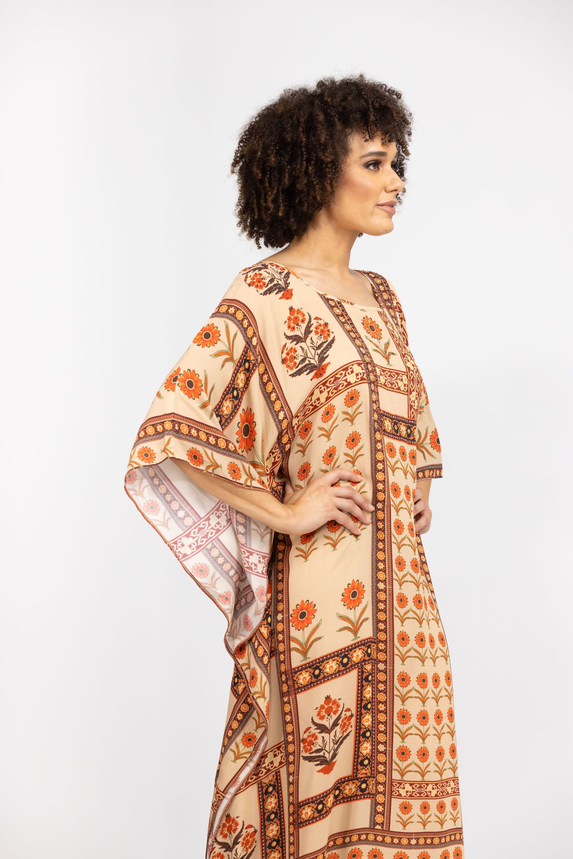 MAHOGANY - LONG KAFTAN - TheSwankStore