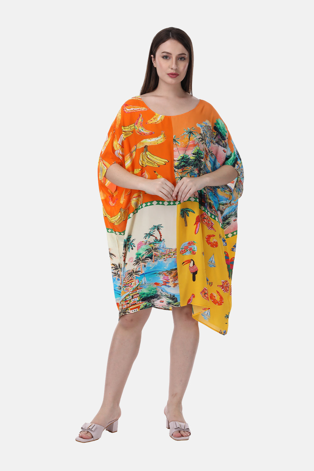 TROPICANA - SHORT BOX KAFTAN - TheSwankStore
